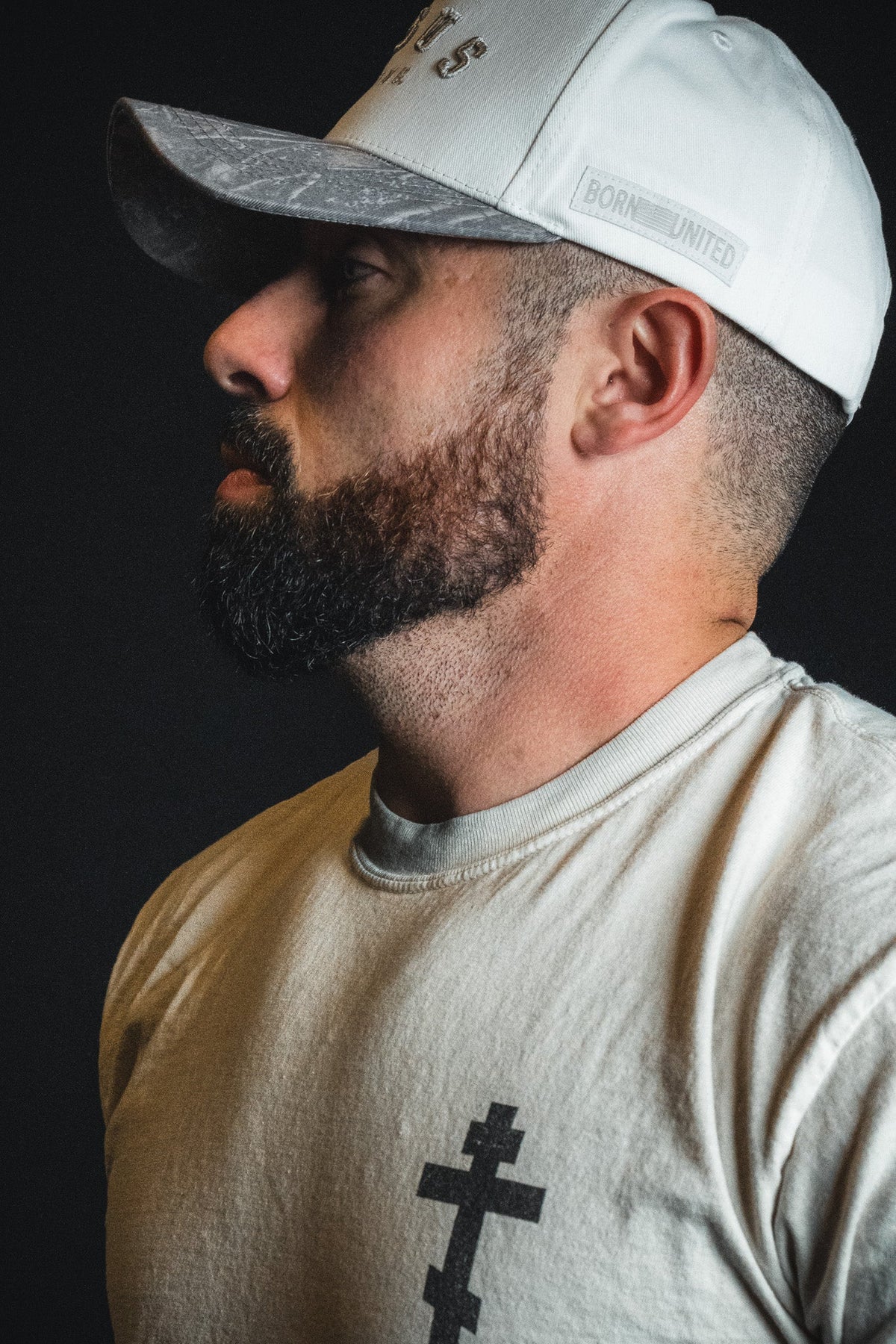 Jesus is King - Ivory and Deadwood Camo Snapback