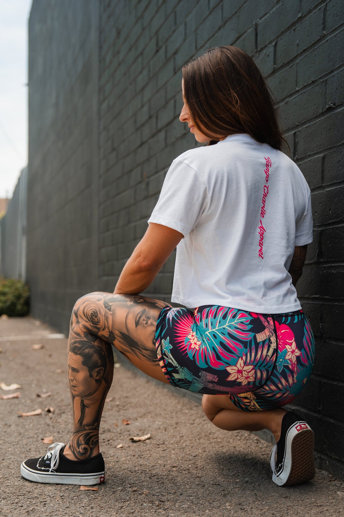 Feral - Women's White Crop Tee