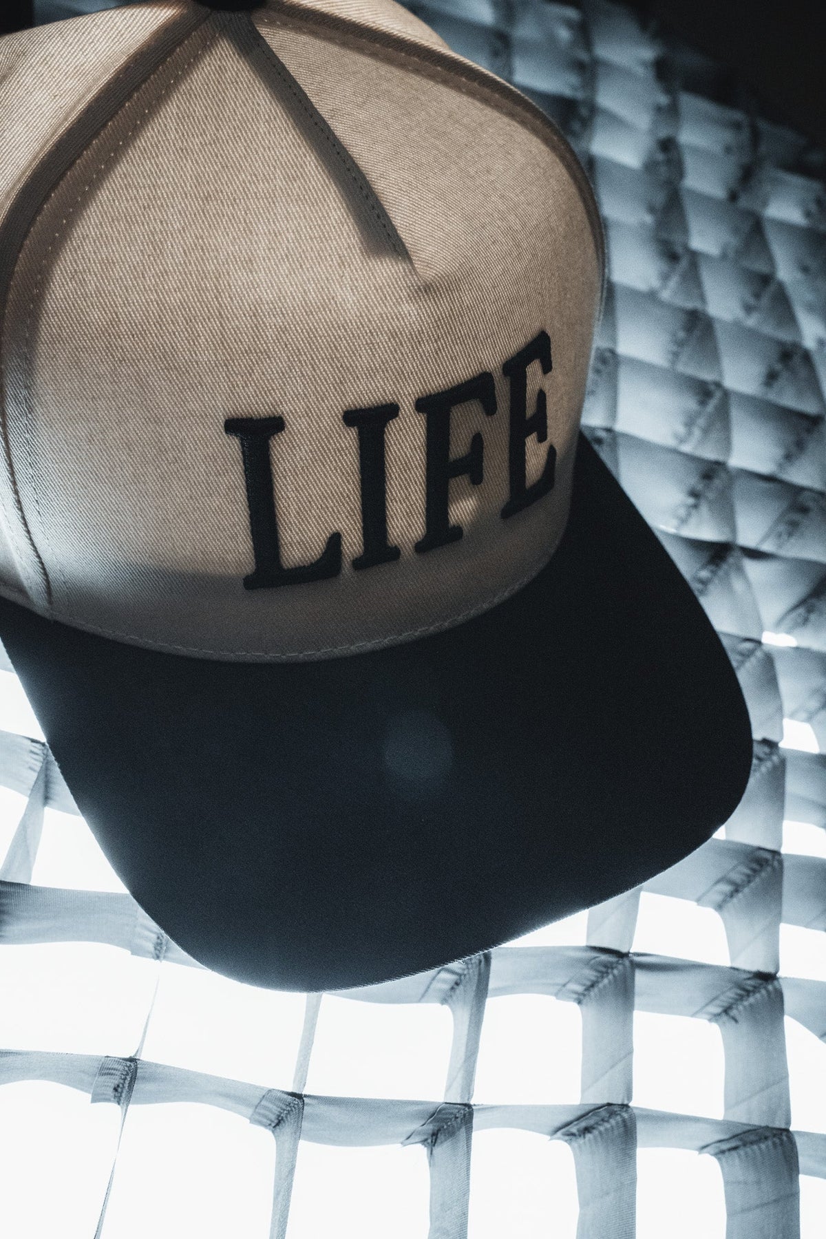 LIFE - Ivory and Black Snapback