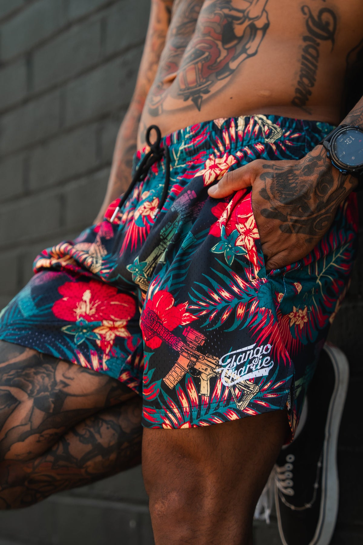 Men's Mesh Lifestyle Shorts | 5.5"- Tropical Assassin