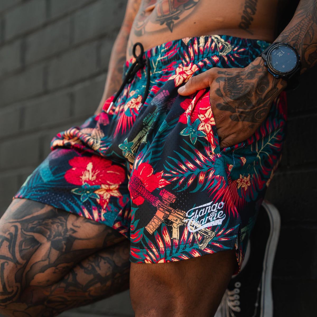 Men's Mesh Lifestyle Shorts | 5.5"- Tropical Assassin