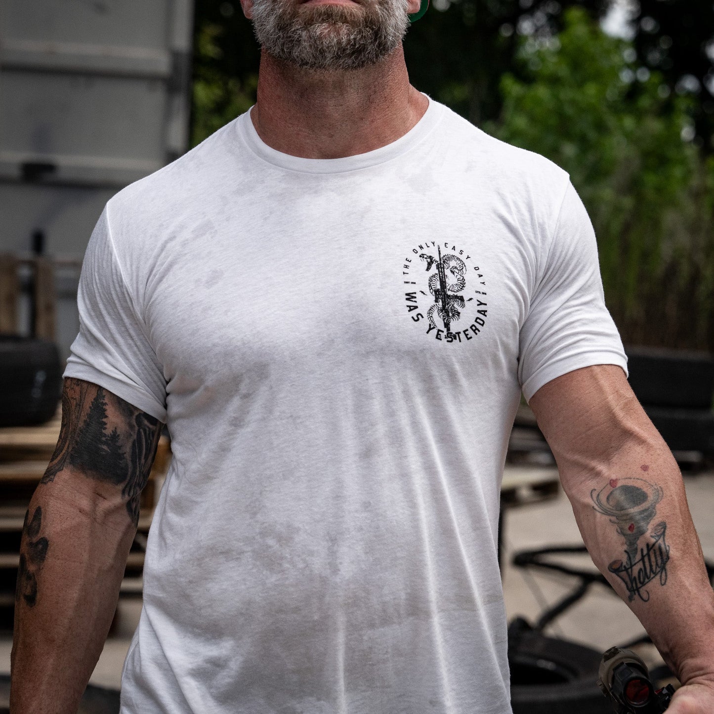 Only Easy Day Was Yesterday Rifle Men's T-Shirt