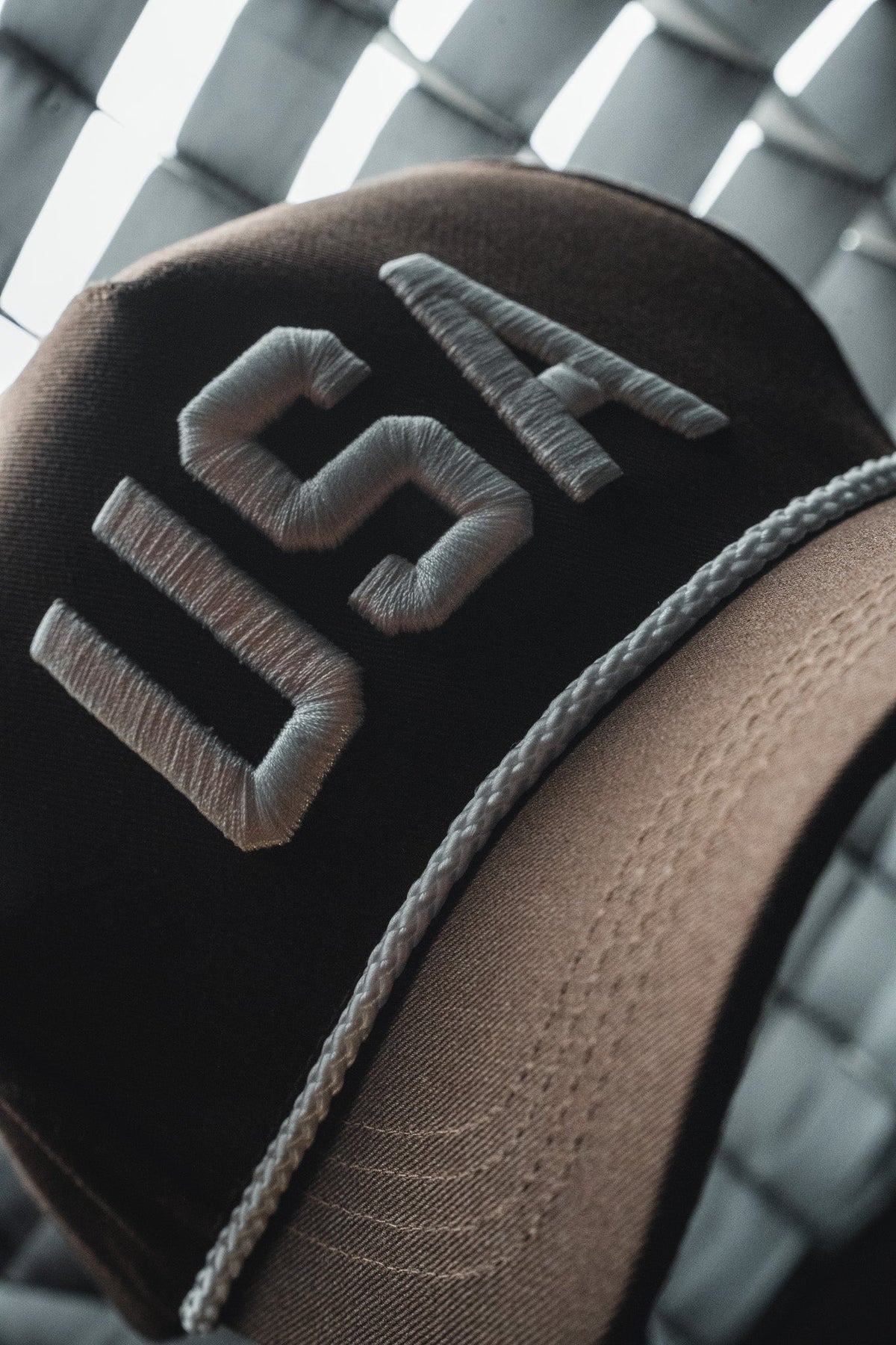 USA Brown Snapback Hat