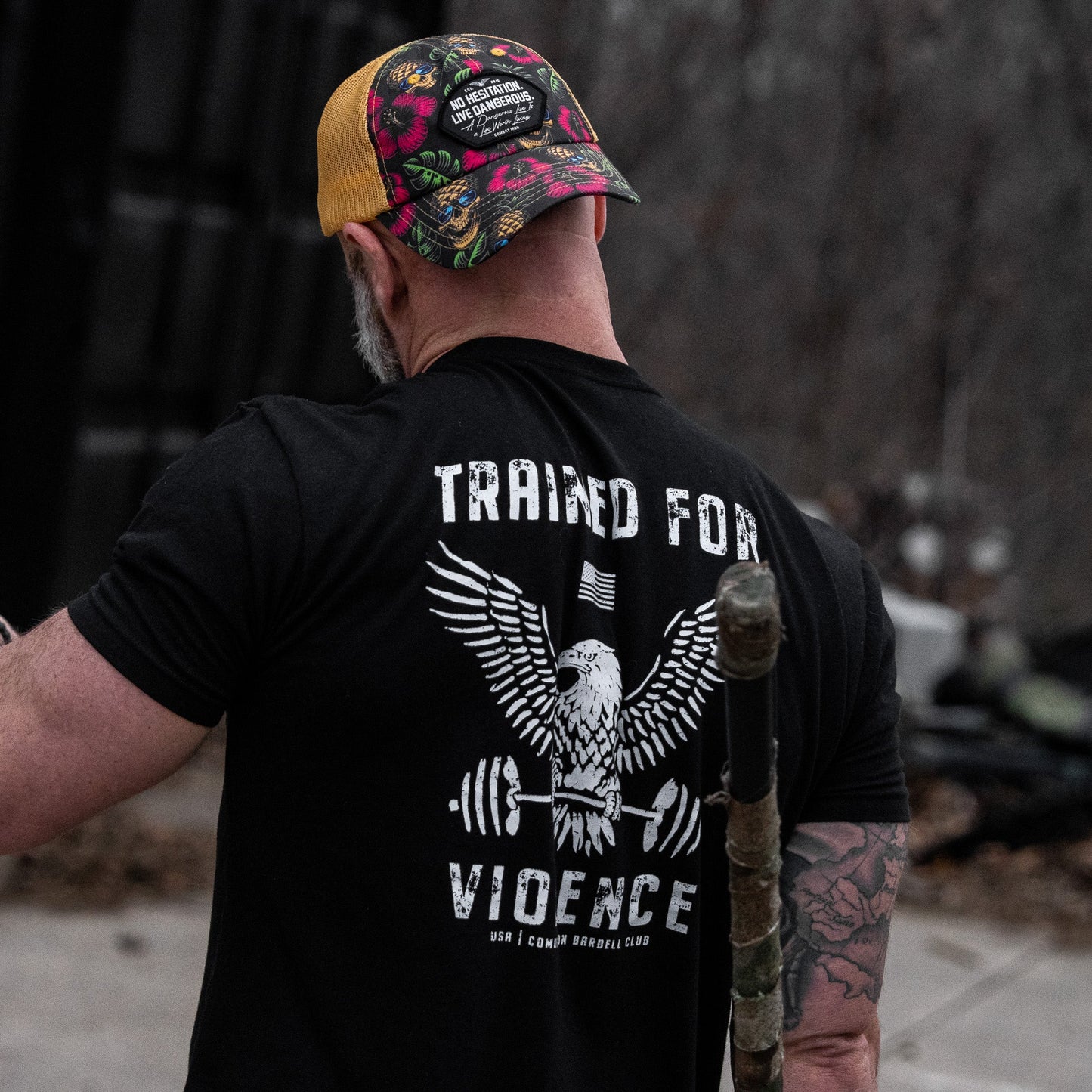 No Hesitation. Live Dangerous Patch Tactical Ripstop Mesh Snapback Hat