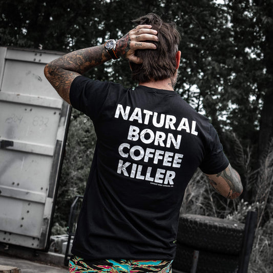 Natural Born Coffee Killer Men's T-Shirt