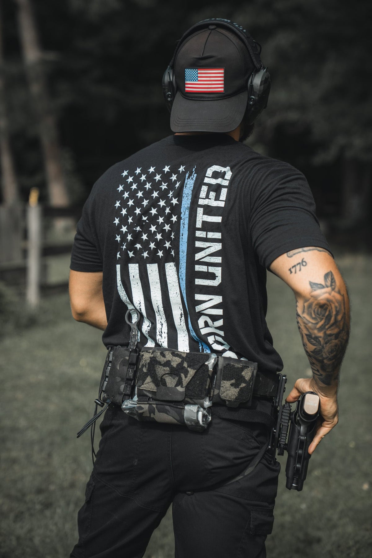 Blue Line Flag Tee