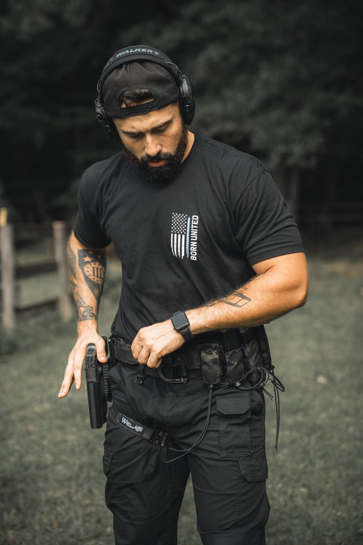 Blue Line Flag Tee