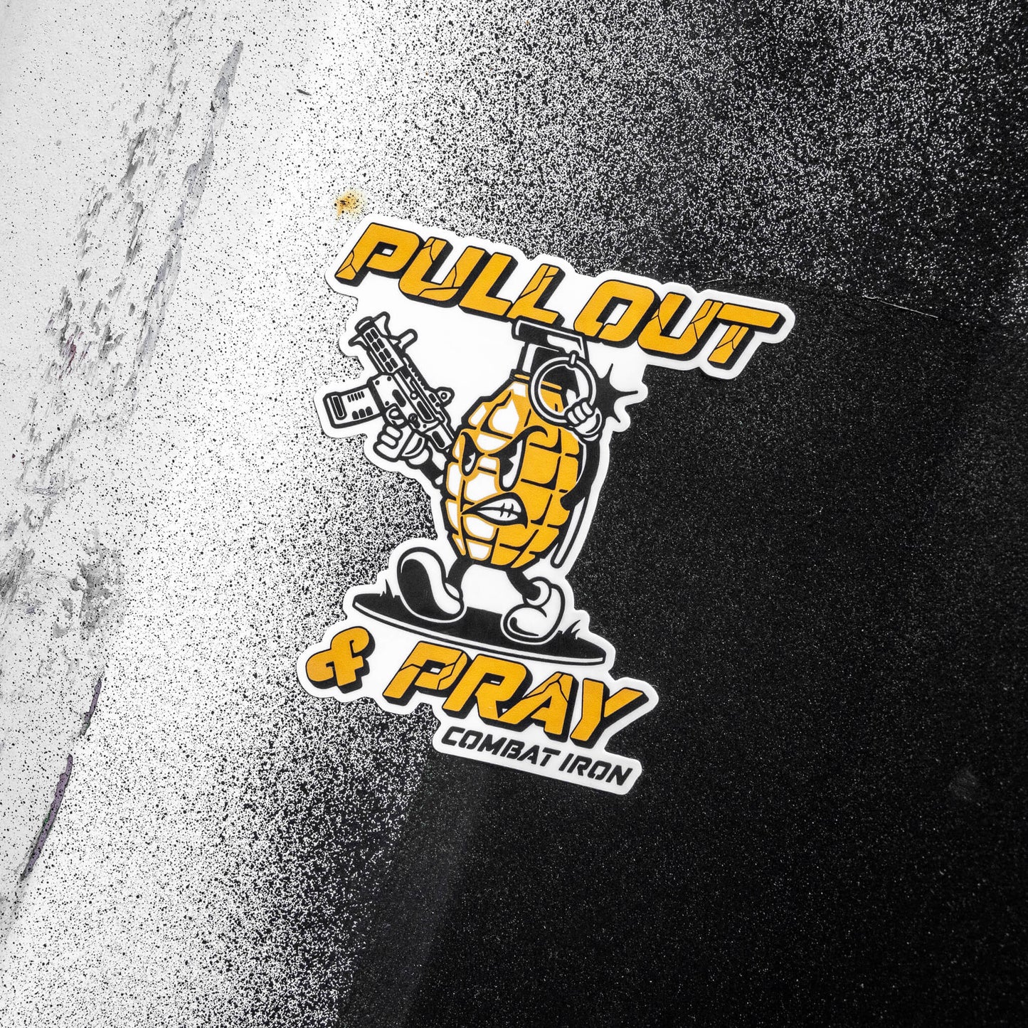 Pull Out & Pray Grenade Decal