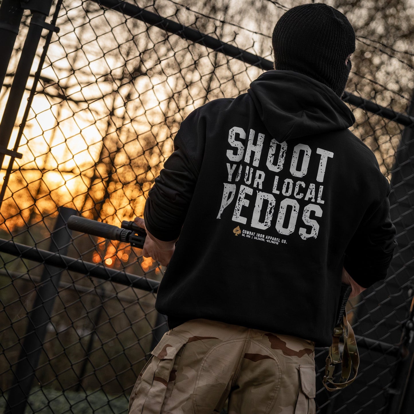 Shoot Your Local Pedo Fleece Lined Hoodies