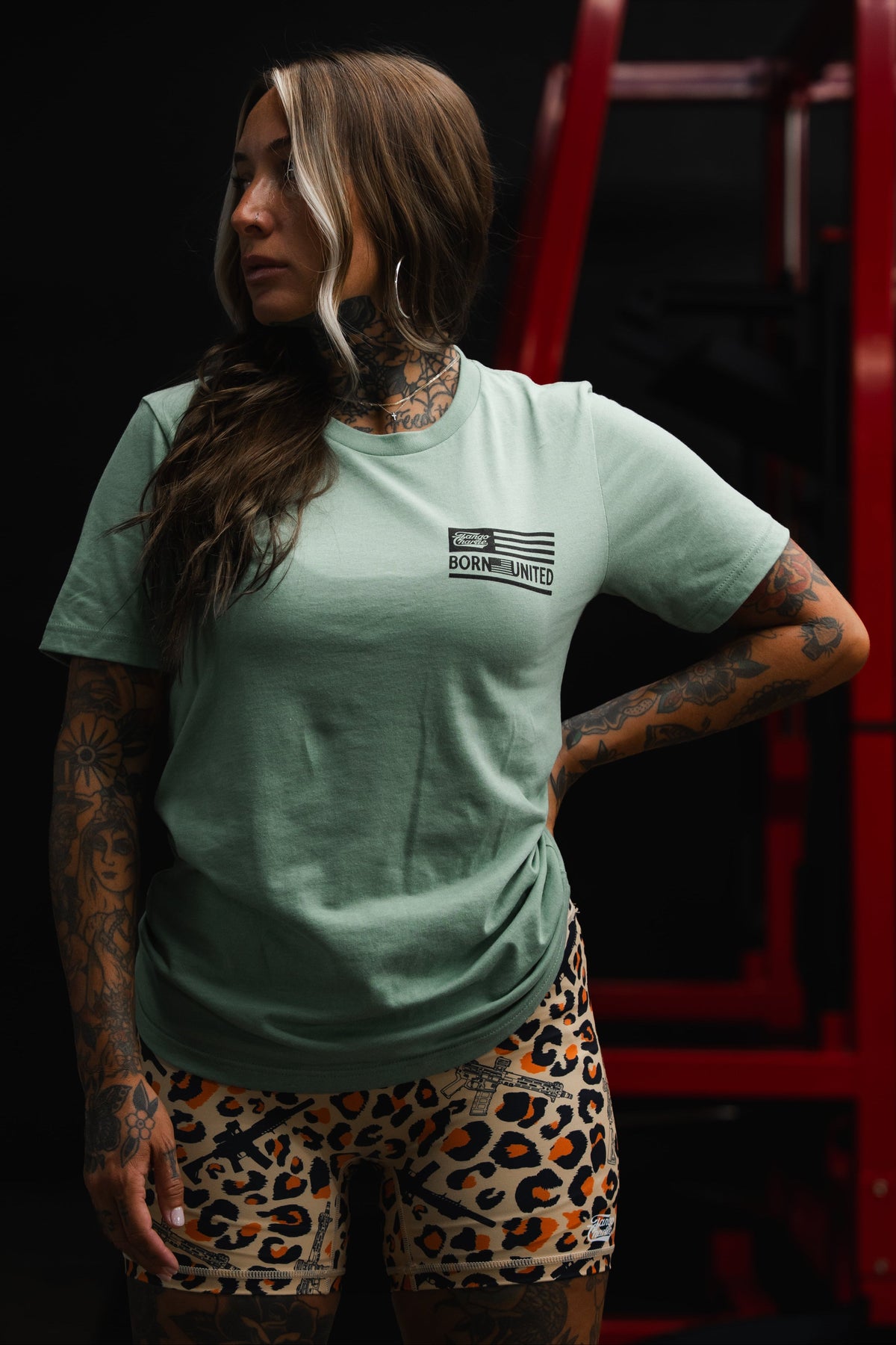 Loaded Leopard LHSG - Seafoam Green Tee