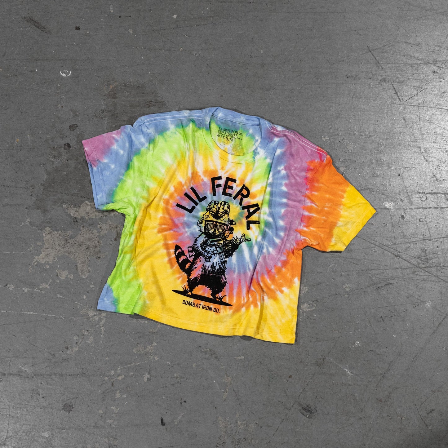 Lil Feral Raccoon Women's Crop T-Shirt