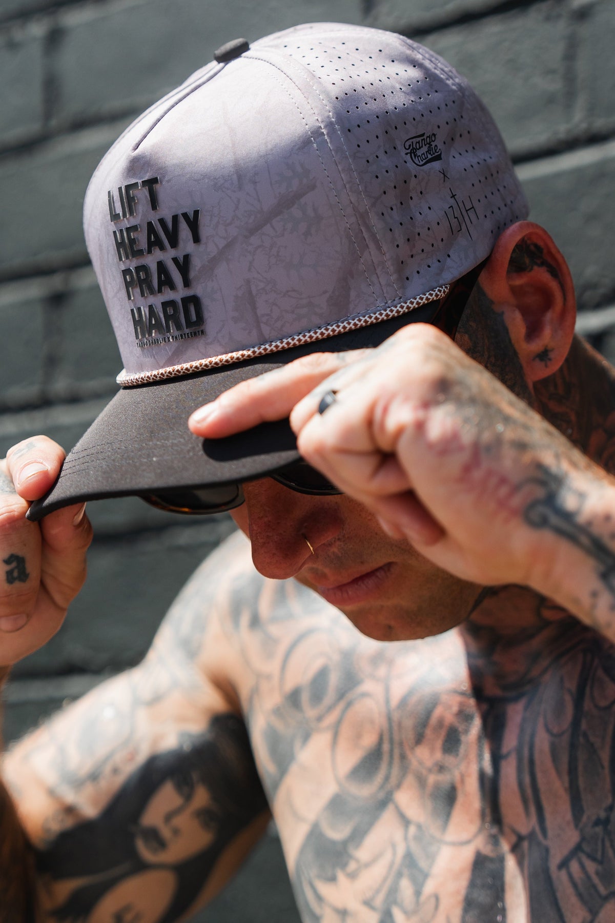 Lift Heavy. Pray Hard. Deadwood Camo Hydro - Snapback Hat