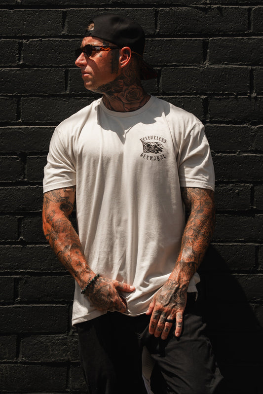 Raise the Jolly Roger Bone T-Shirt