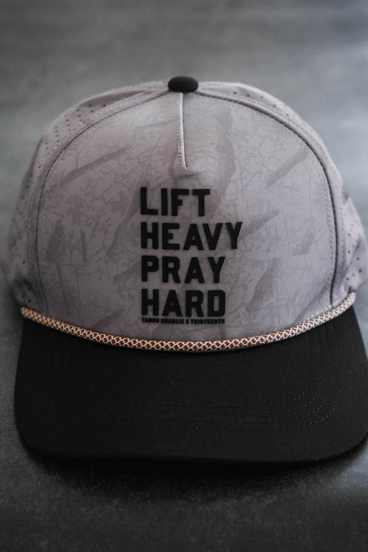 Lift Heavy. Pray Hard. Deadwood Camo Hydro - Snapback Hat