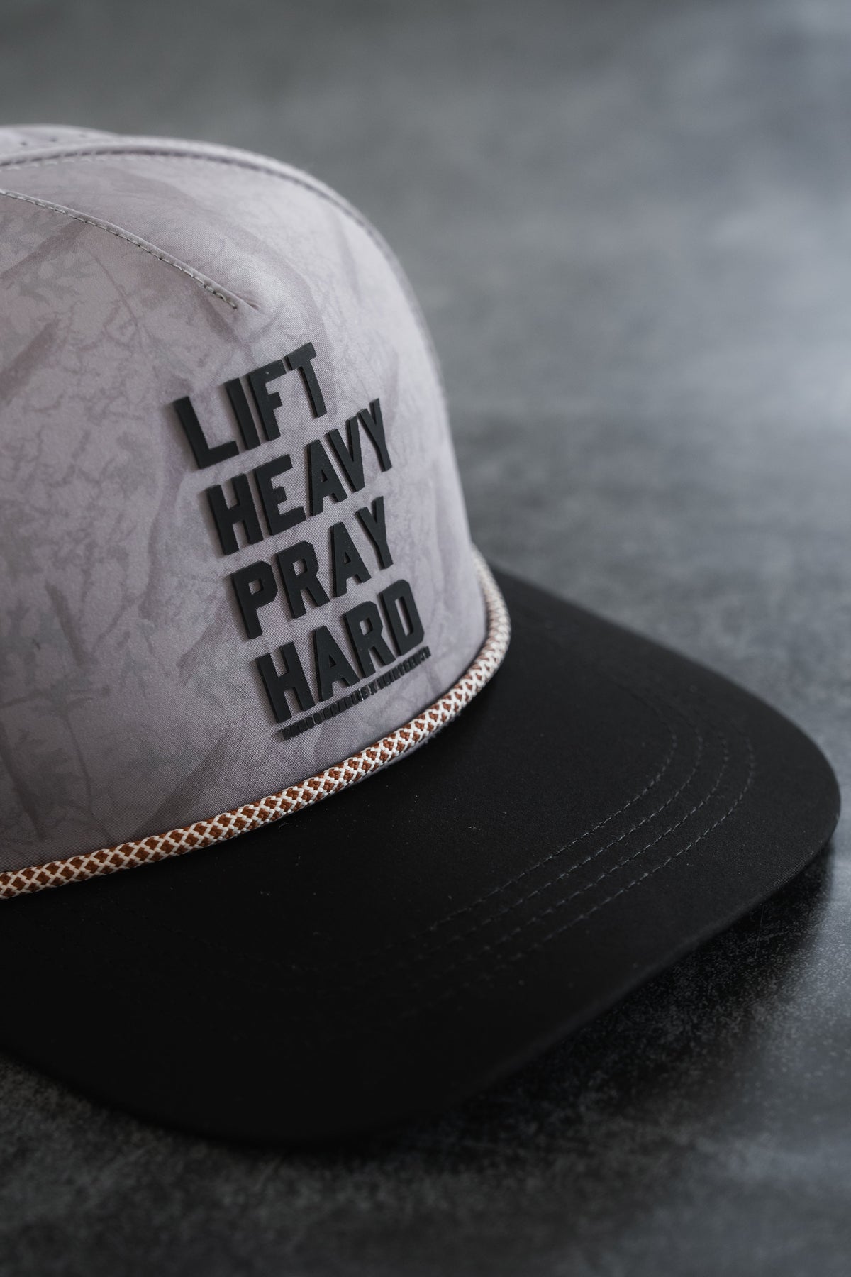 Lift Heavy. Pray Hard. Deadwood Camo Hydro - Snapback Hat