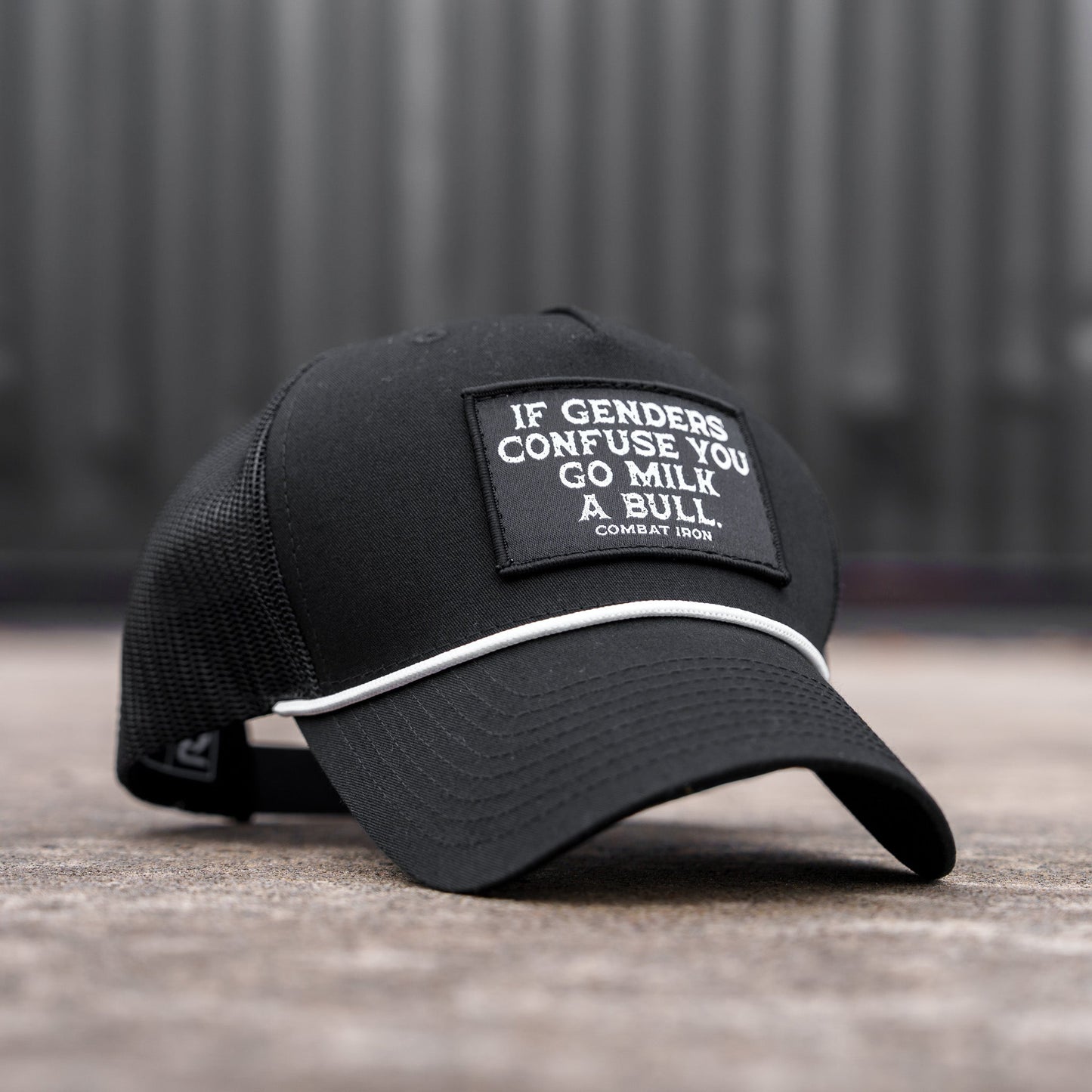 If Gender Confuses You Go Milk A Bull Patch Rope Snapback Hat