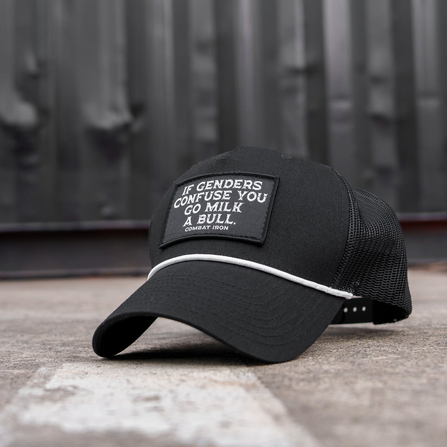 If Gender Confuses You Go Milk A Bull Patch Rope Snapback Hat