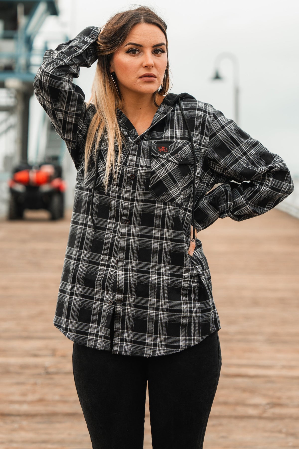 Black Flag Premium Hooded Flannel