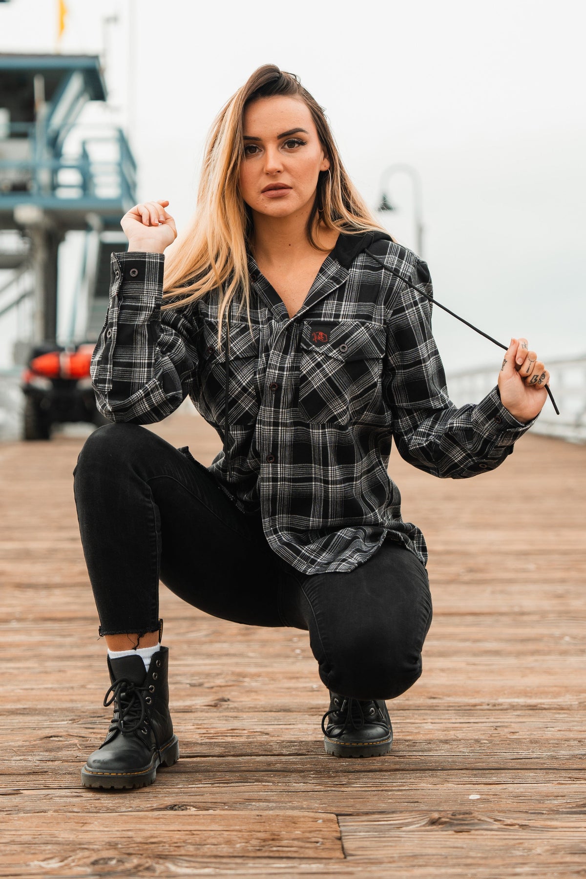 Black Flag Premium Hooded Flannel
