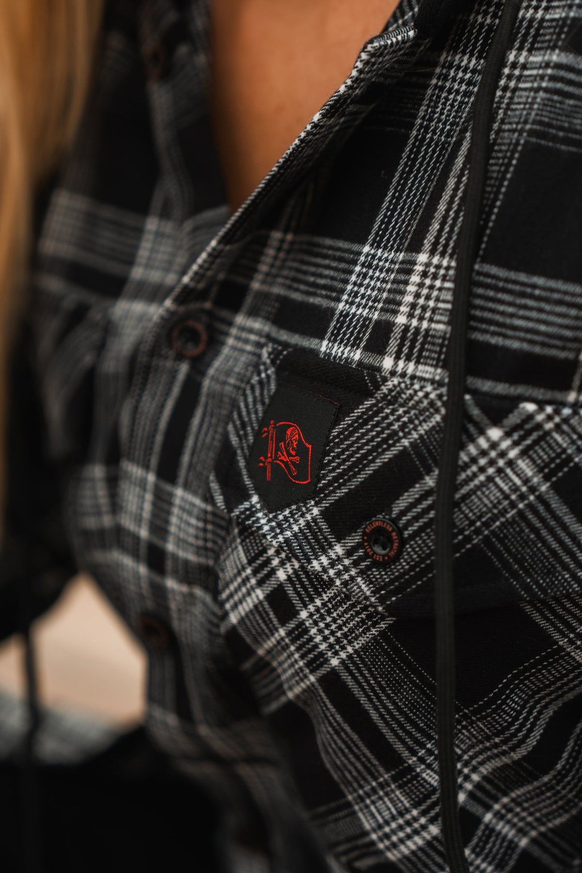 Black Flag Premium Hooded Flannel