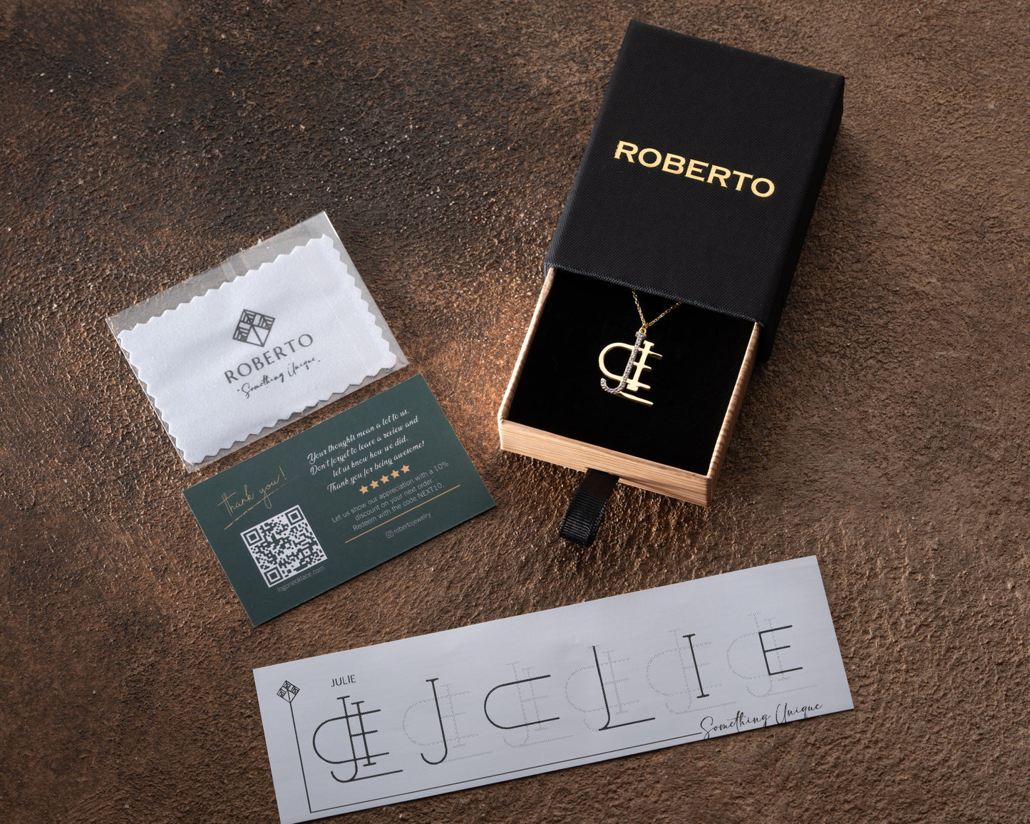 Personalized Name Necklace with Diamond First Letter – A Symbol of Light & Meaning