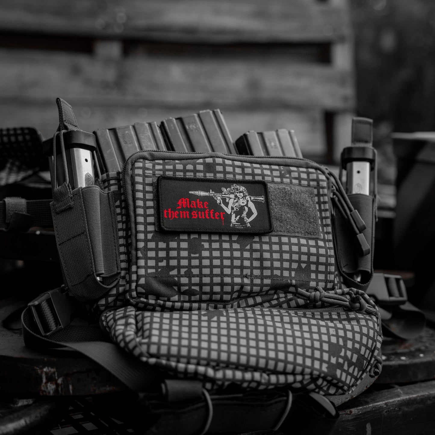 Make Them Suffer Embroidered Velcro Patch