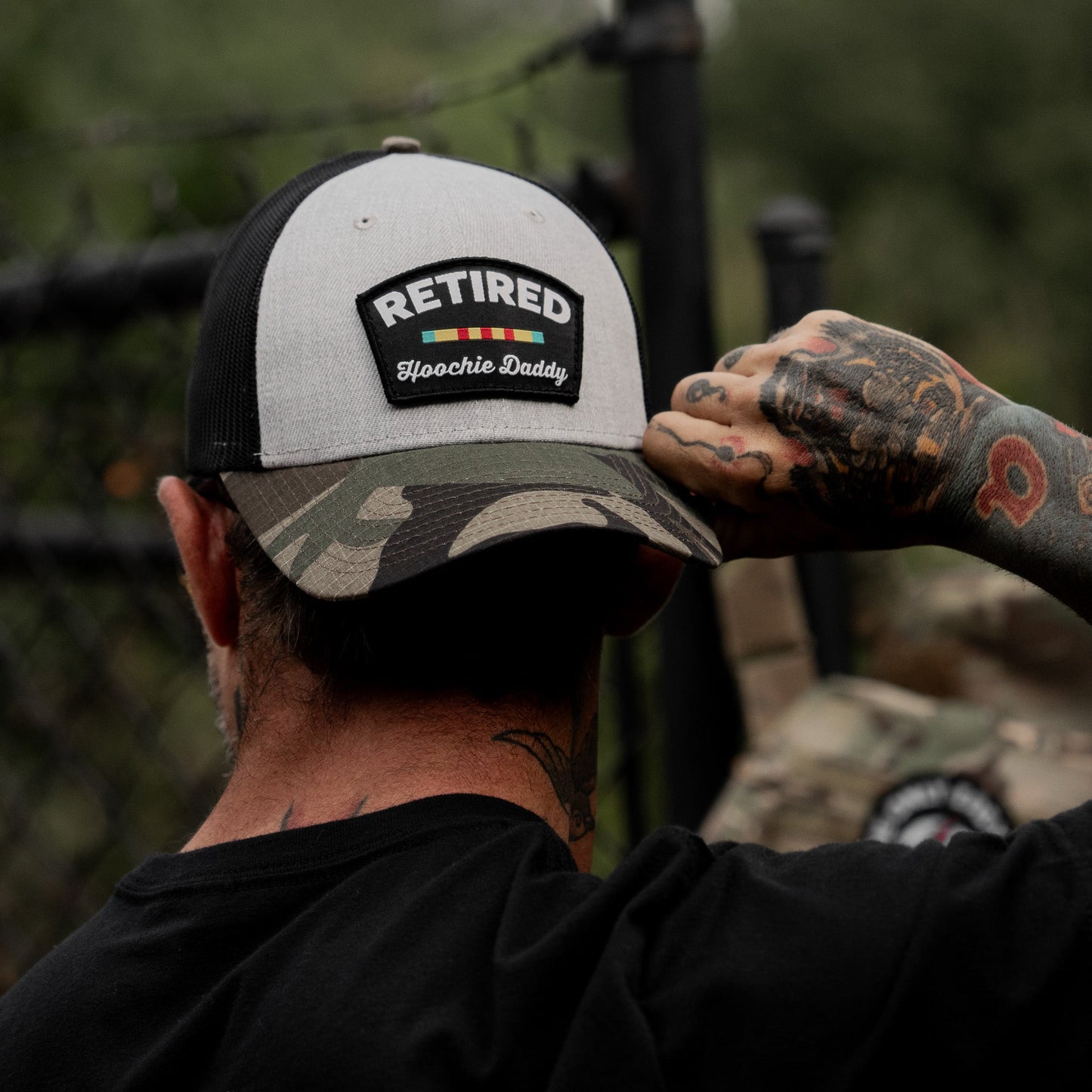 Retired Hoochie Daddy Ribbons Patch Original Ripstop Snapback Hat
