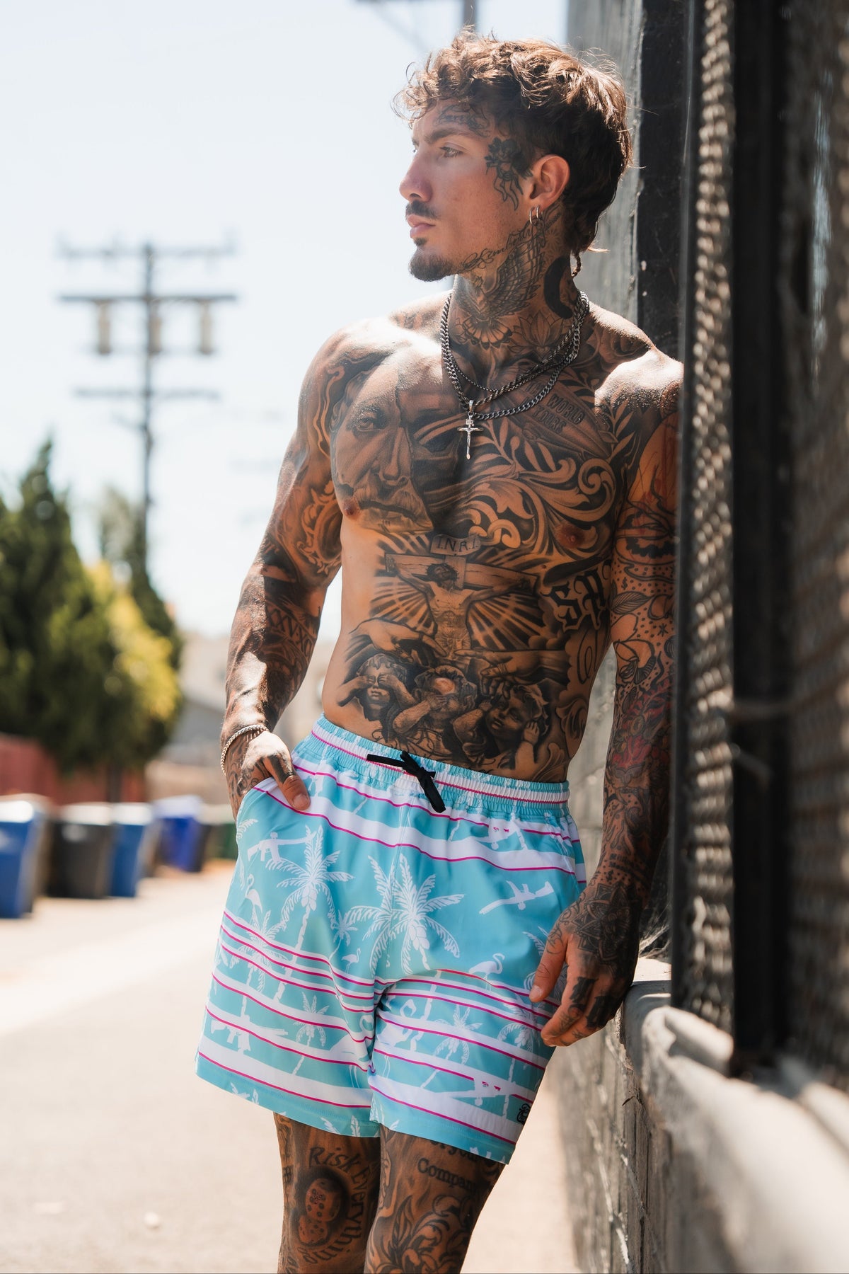 Men's Performance Training Shorts | 5.5"- Miami Vice Mayhem