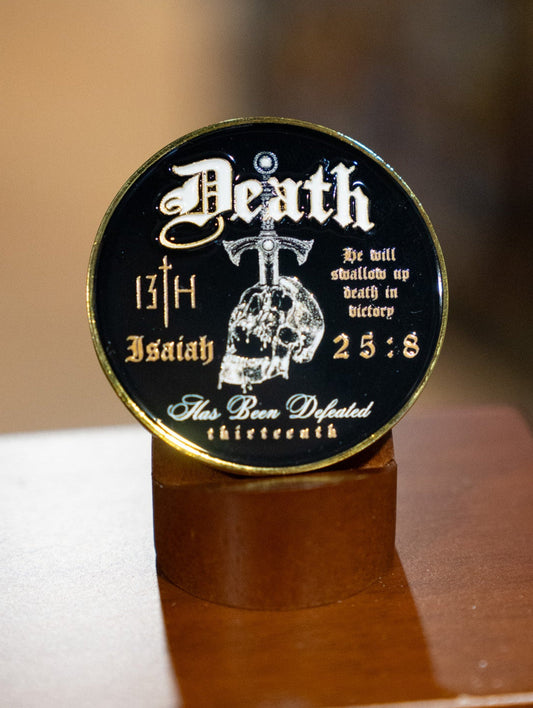 Death's Defeat Challenge Coin