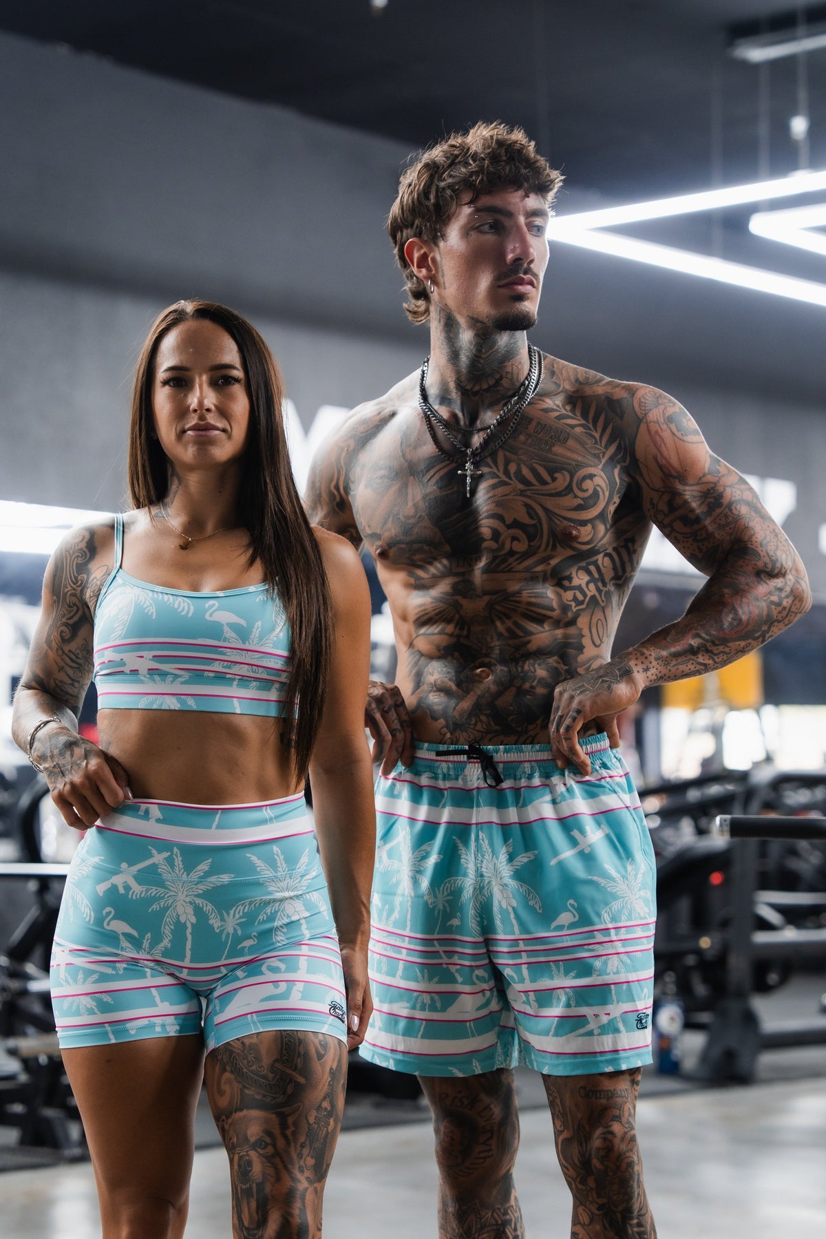 Men's Performance Training Shorts | 5.5"- Miami Vice Mayhem