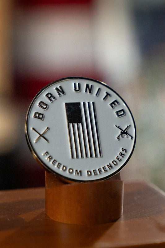 Red Line Flag Challenge Coin