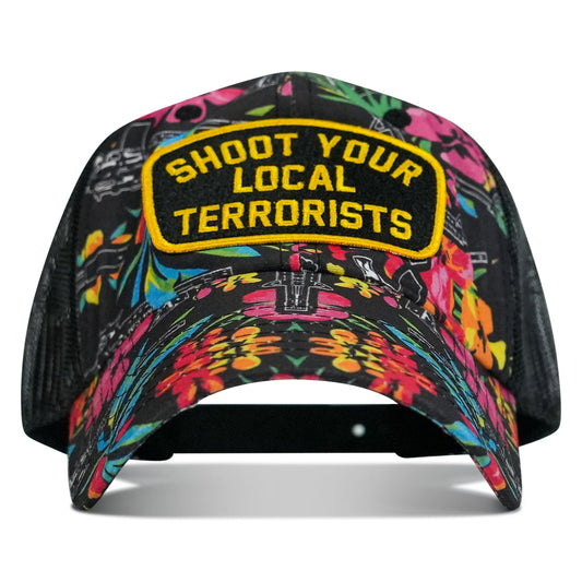 Shoot Your Local Terrorists Patch RipStop Tactical Mesh Snapback Hat