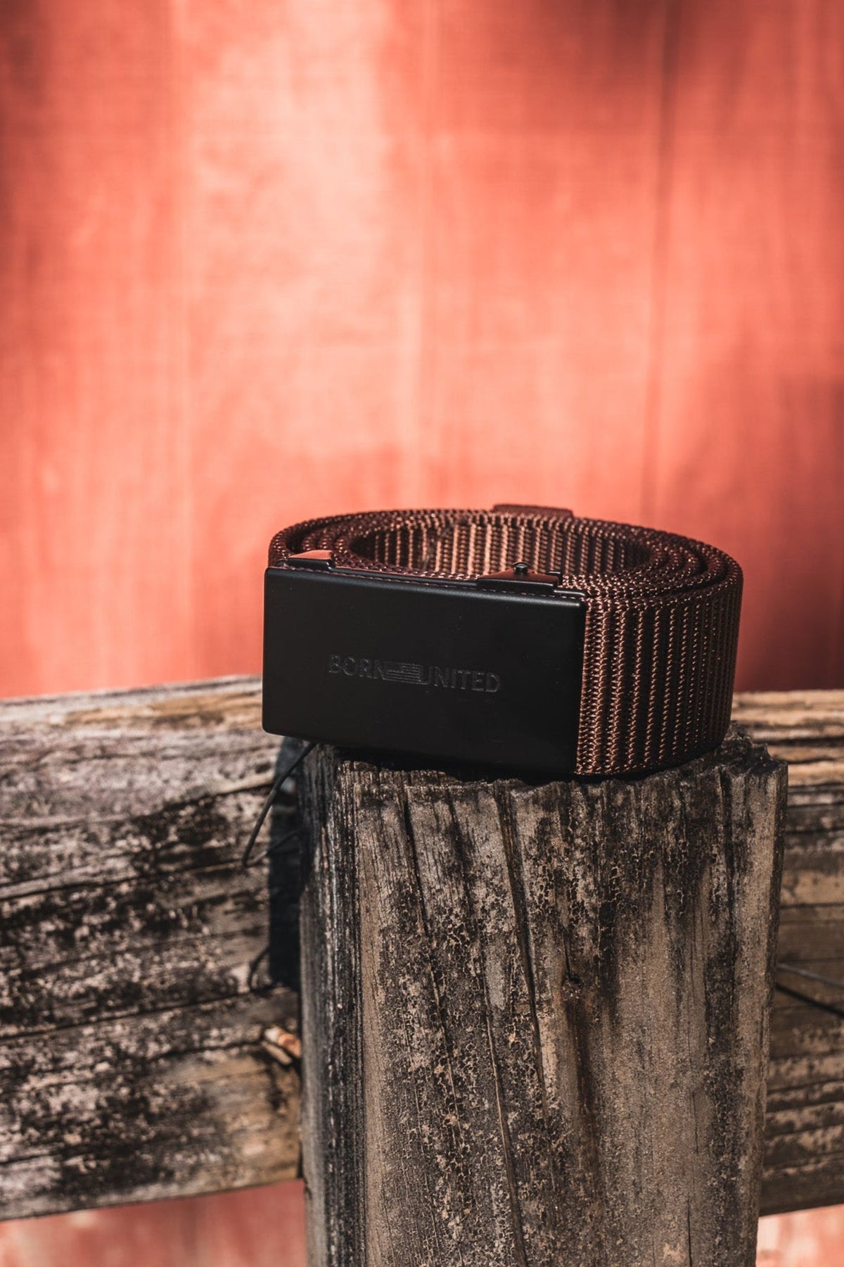BU Logo Belt - Brown