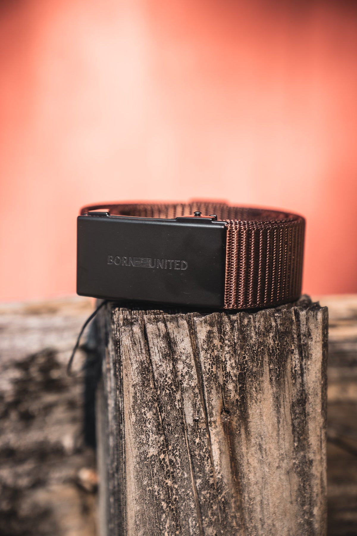 BU Logo Belt - Brown