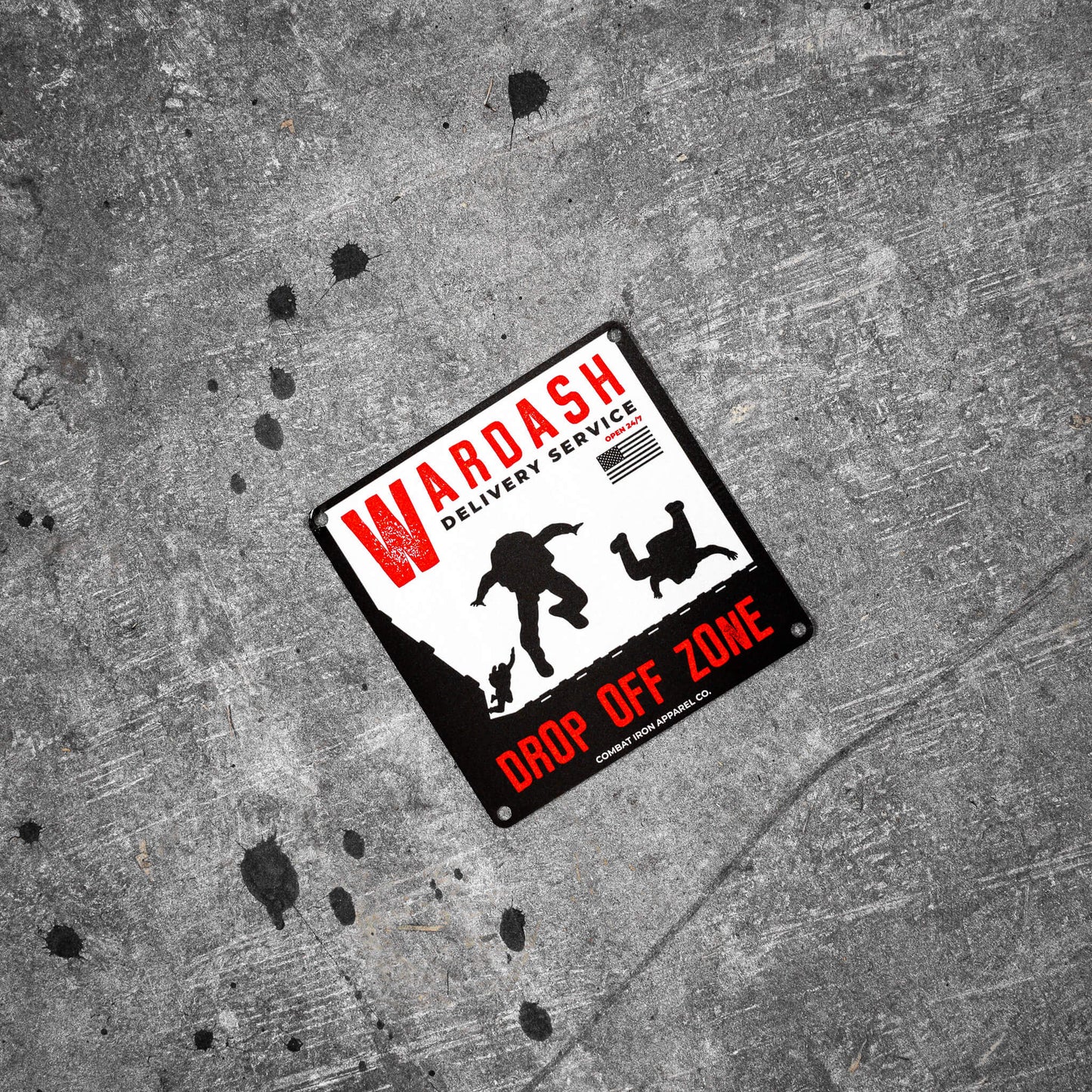 Wardash Delivery Wall Mounting Metal Sign