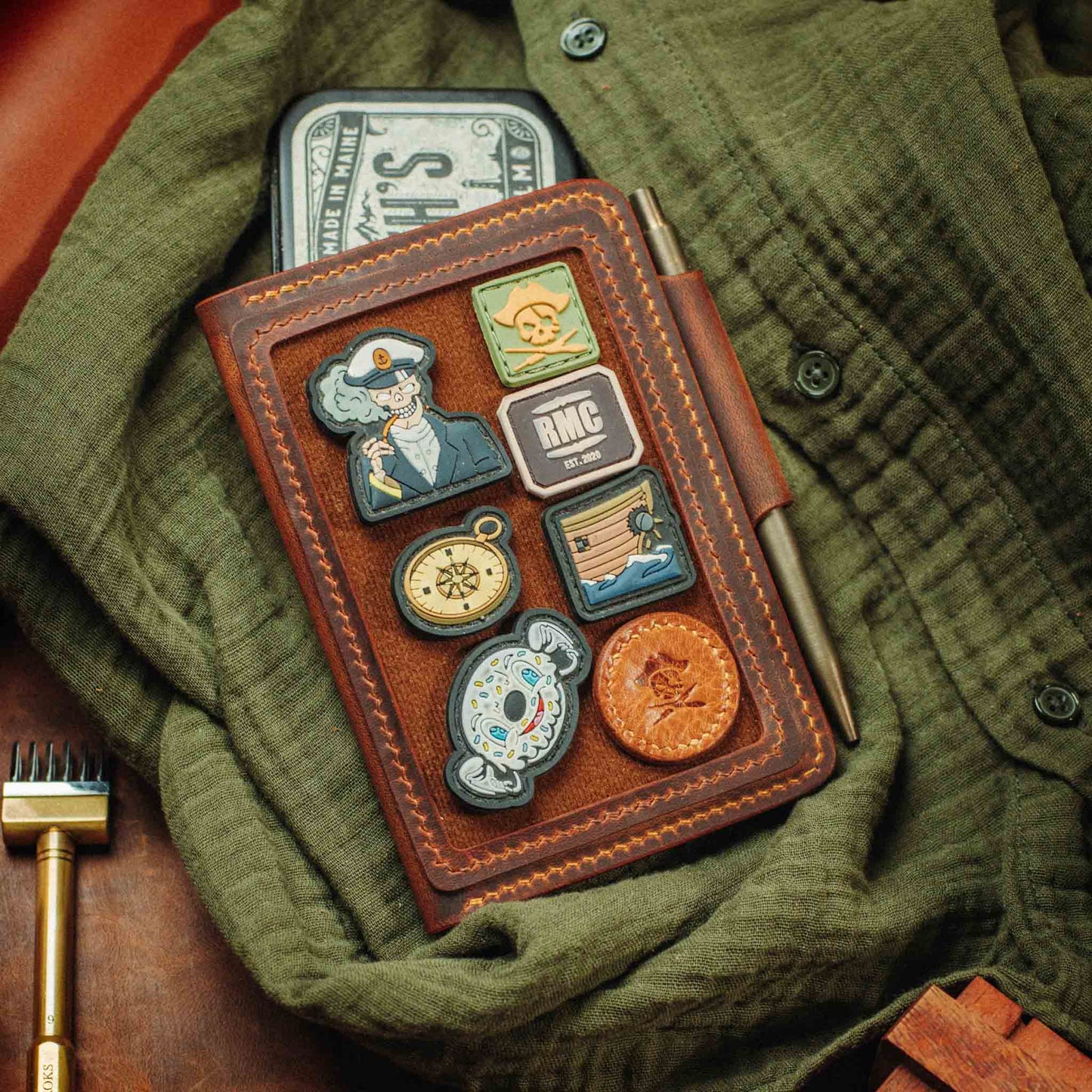 Pirate Goods Quartermaster v2 – Leather Passport Wallet with Velcro