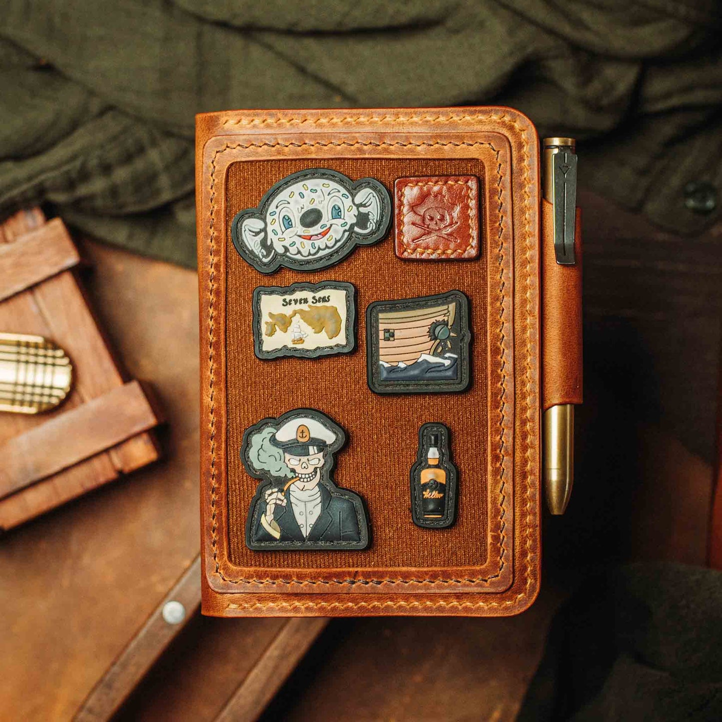 Pirate Goods Quartermaster v2 – Leather Passport Wallet with Velcro