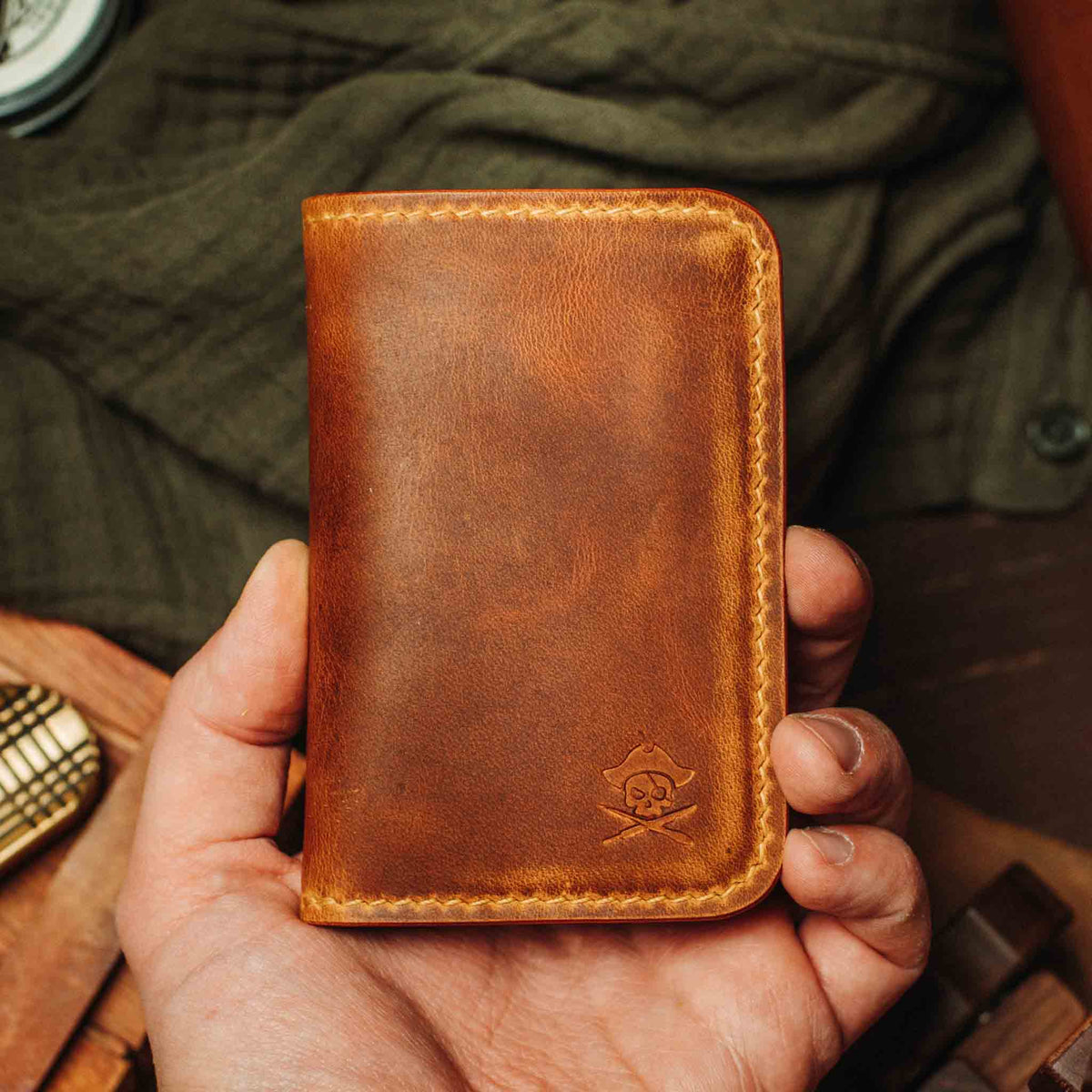 Pirate Goods Buccaneer – Slim Leather Bifold Wallet