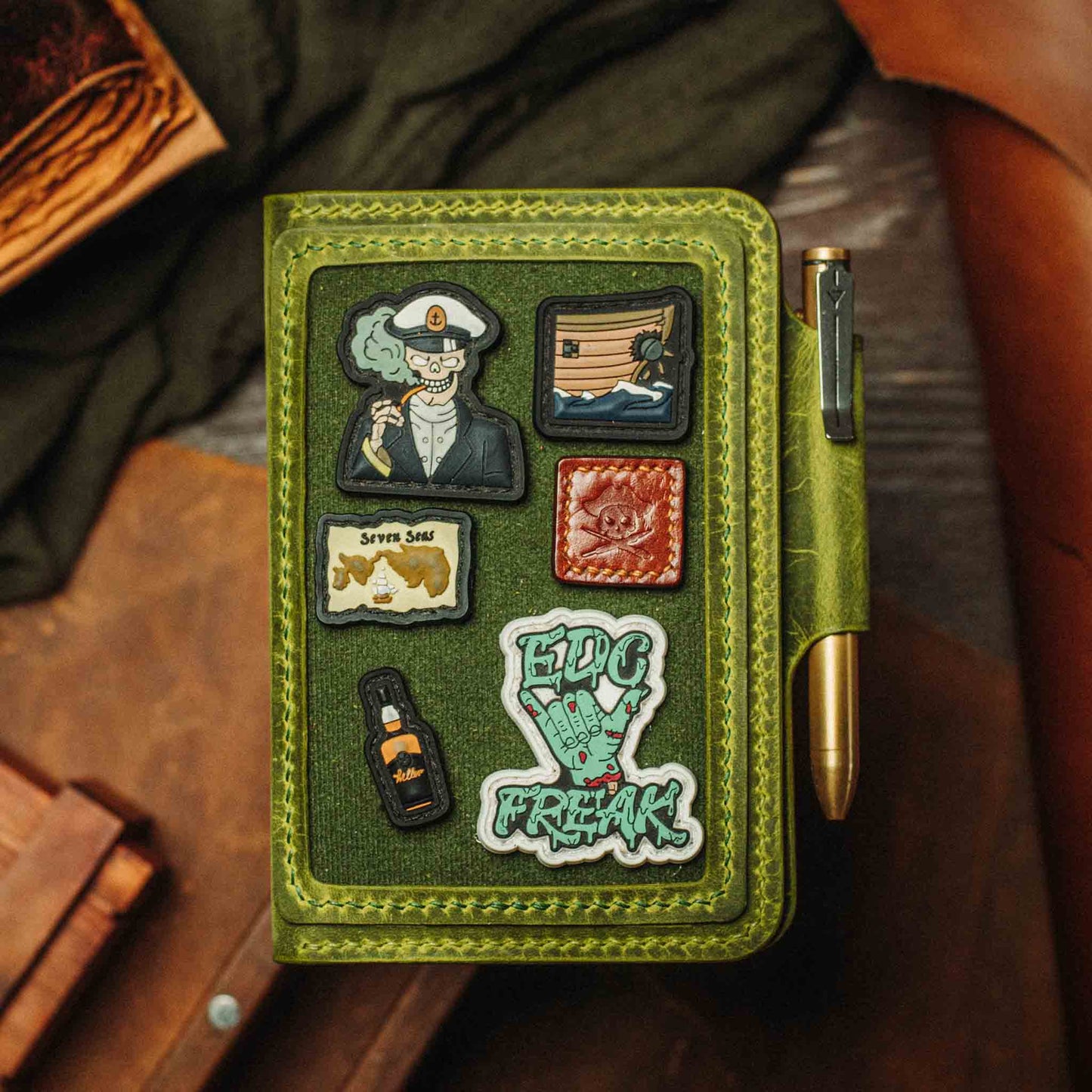 Pirate Goods Quartermaster v2 – Leather Passport Wallet with Velcro