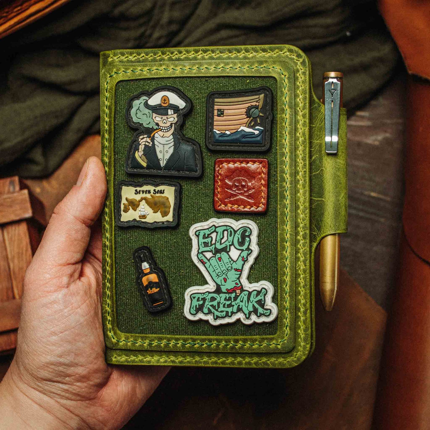 Pirate Goods Quartermaster v2 – Leather Passport Wallet with Velcro