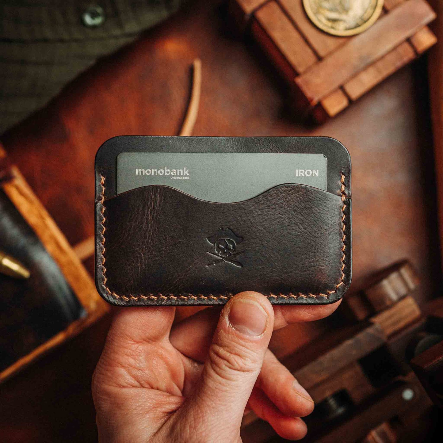Pirate Goods Drunken Boatswain v2 – Leather Card Holder