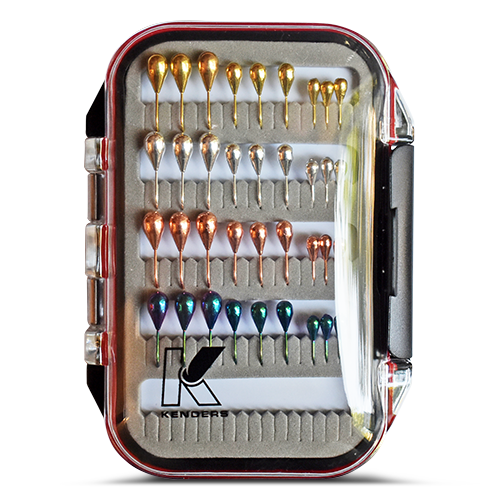 36 PIECE METALLIC TUNGSTEN JIG SET WITH PREMIUM BOX