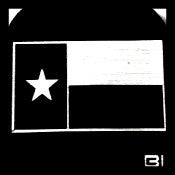 Hat clip Brim-it Texas Flag Black and white