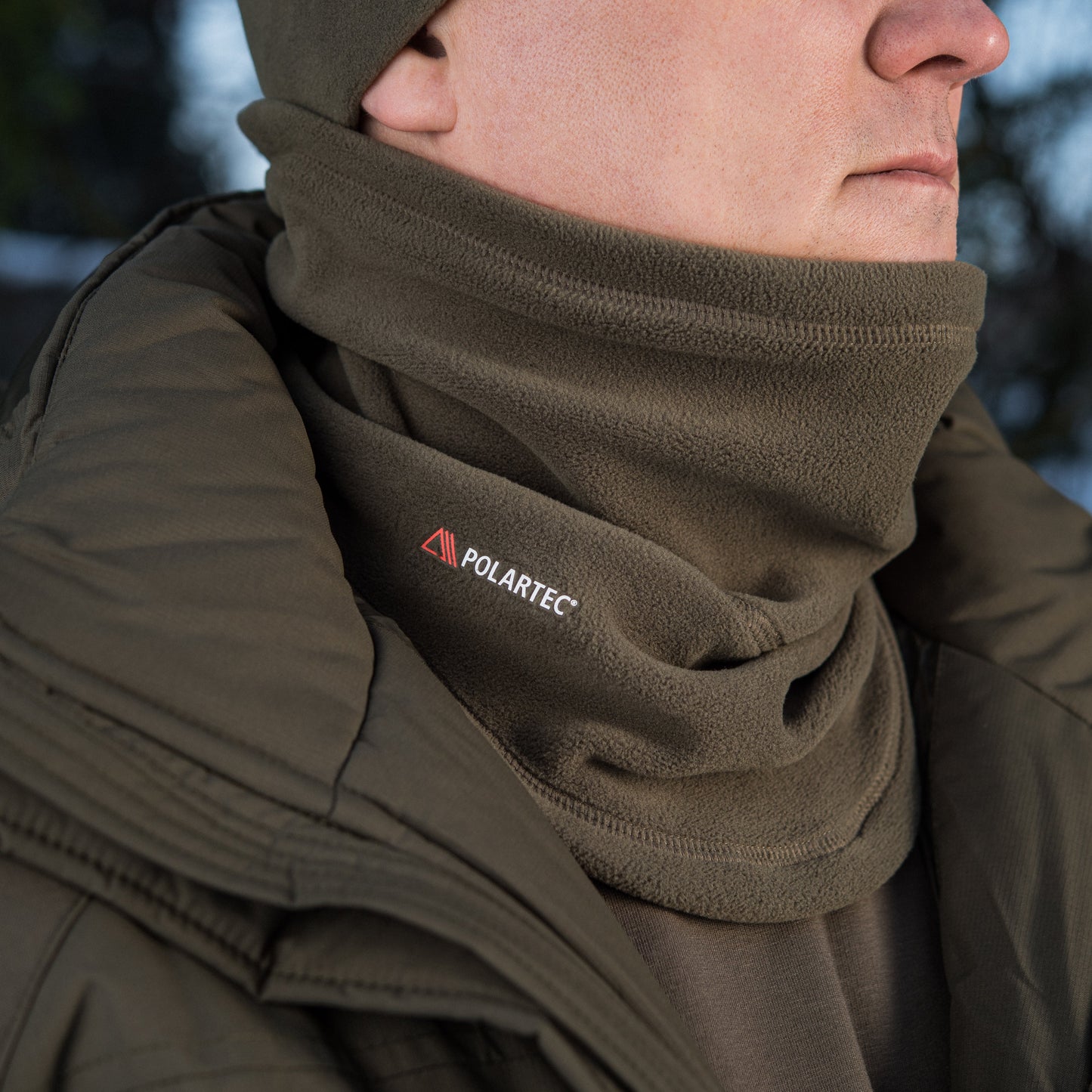 M-Tac Anatomical Neck Gaiter with Drawcord Polartec