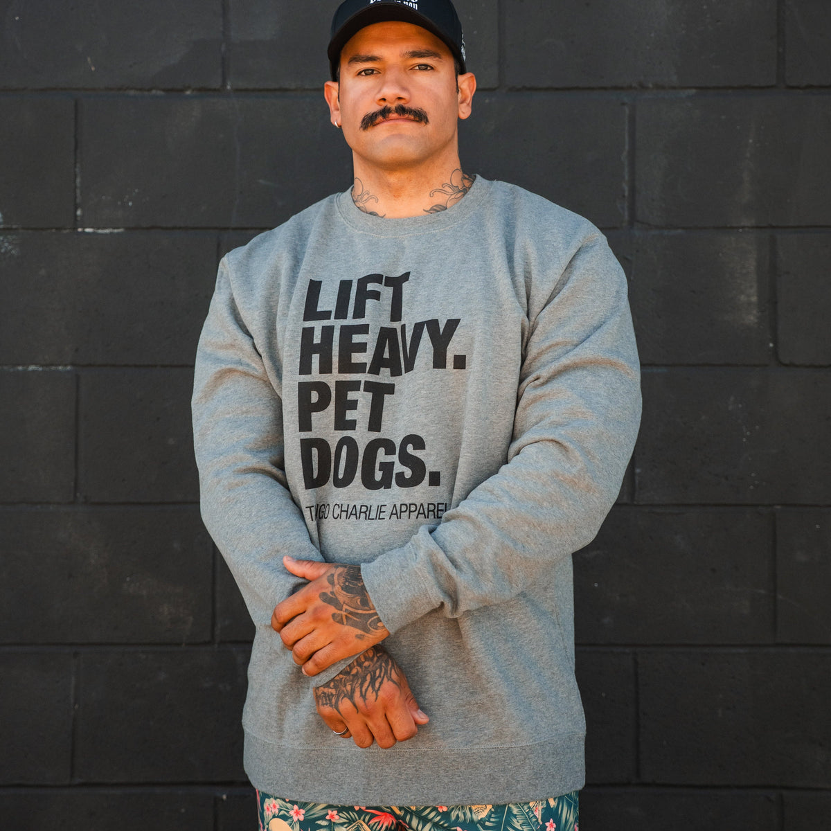Lift Heavy. Pet Dogs. - Crewneck