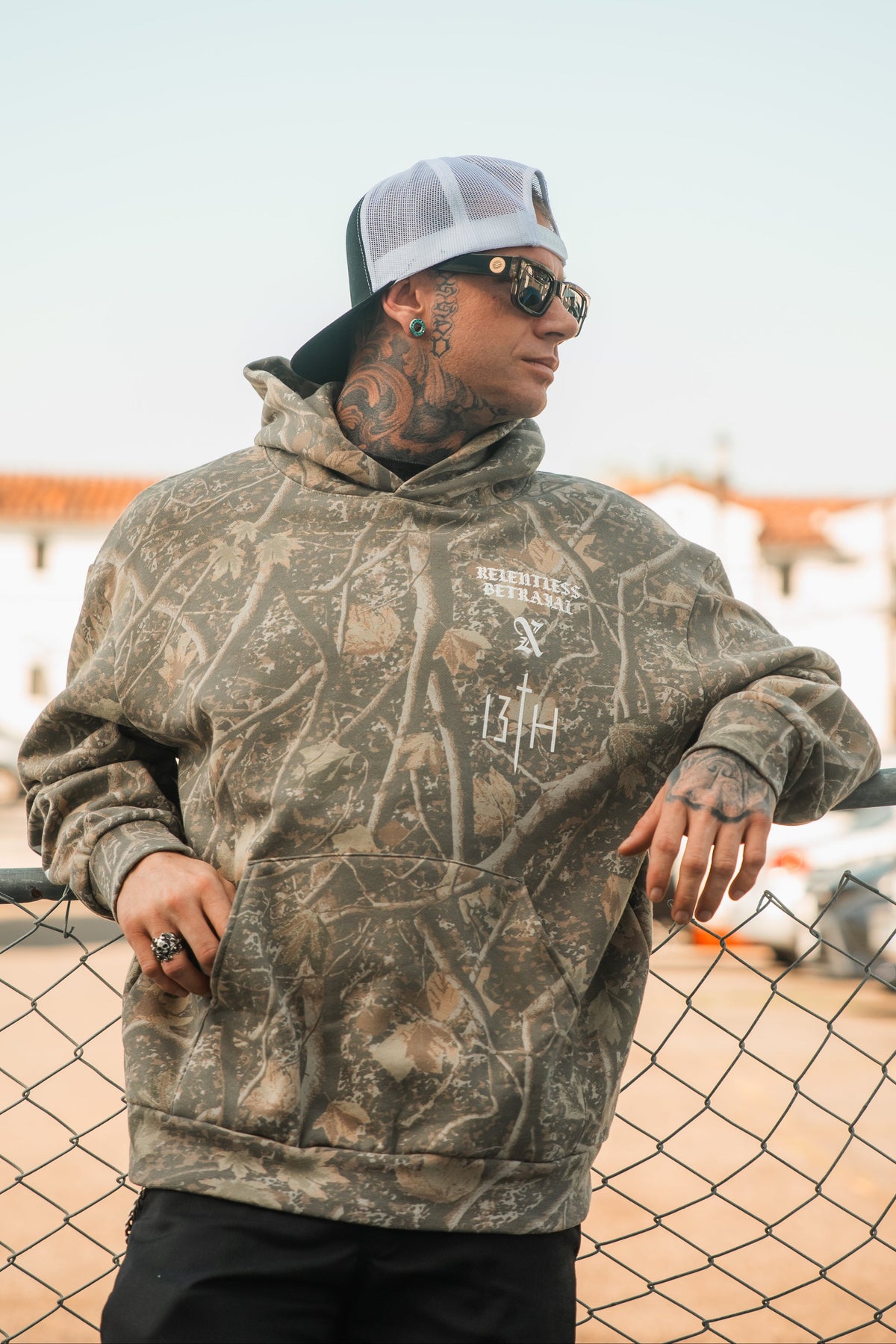 Tattooed Child of God Premium Deadwood Camo Hoodie