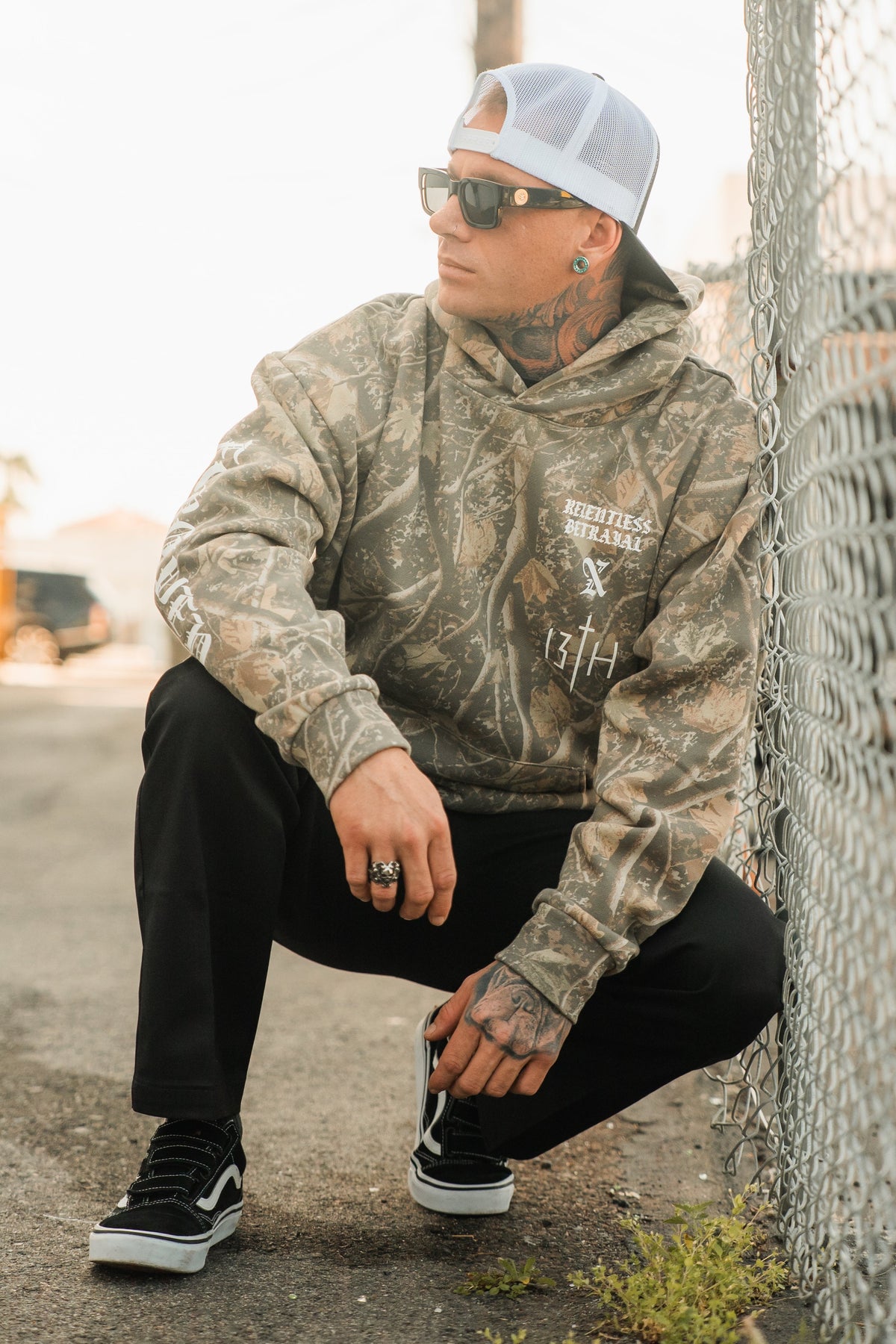 Tattooed Child of God Premium Deadwood Camo Hoodie