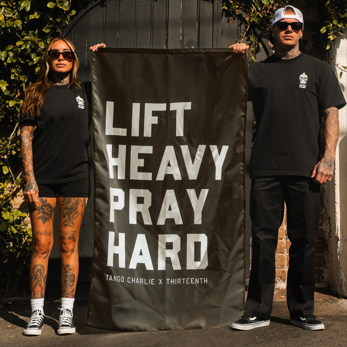 Lift heavy. Pray hard. - Black Flag