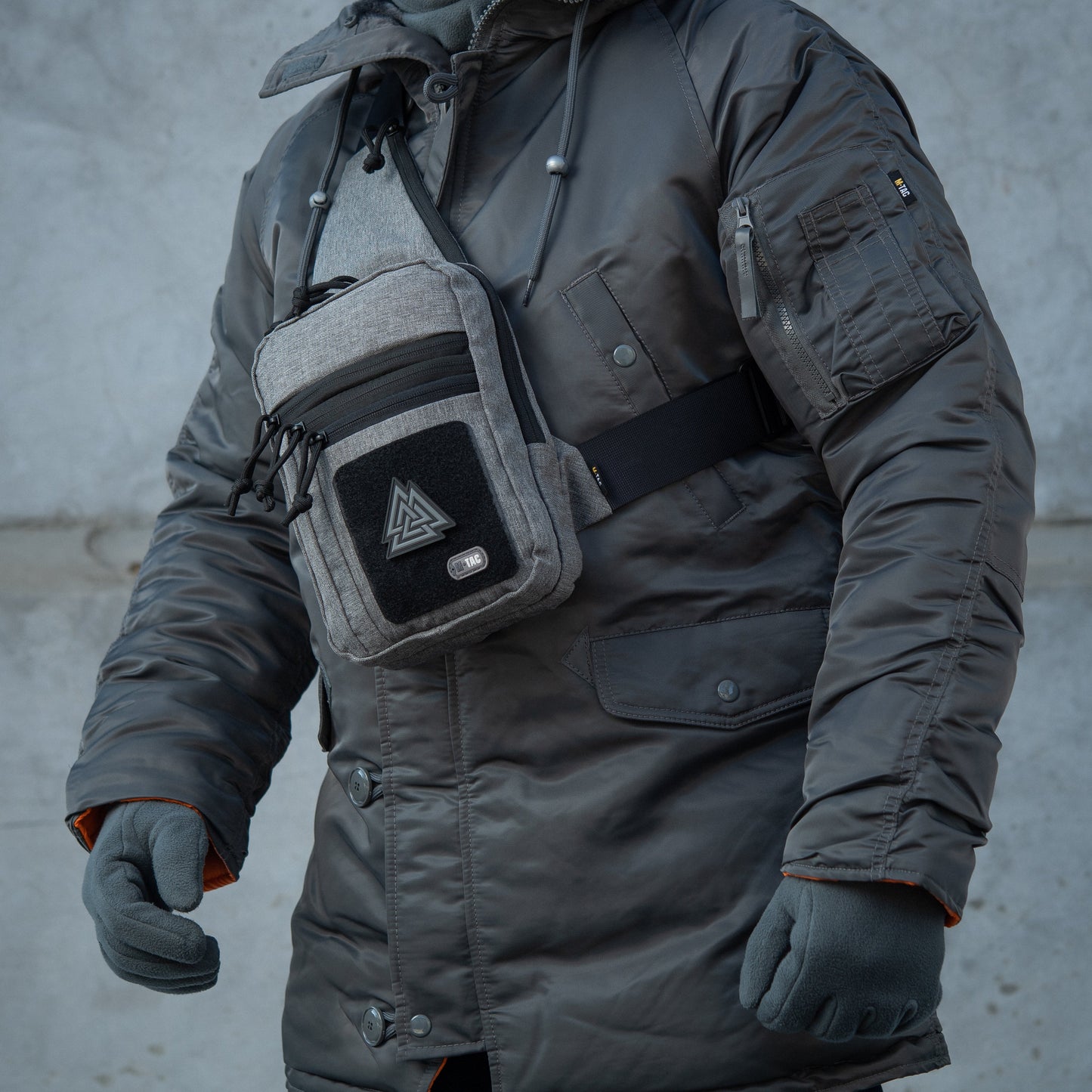 M-Tac LEFT-HANDED Tactical Sling Bag for Men with Holster