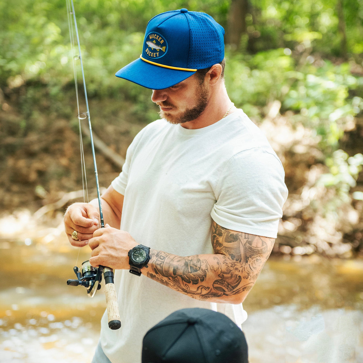 Rainbow Trout Blue Bucket